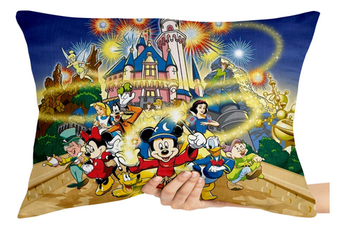 2 Capas Travesseiro Fronha Mickey Donald Pateta Pluto Disney
