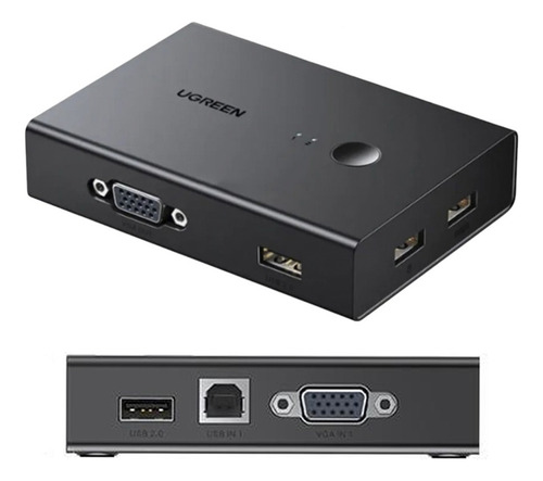 Usb 2.0 Kvm Switch Vga 2 Puertos Ugreen Kvm Vga Controla 2ps