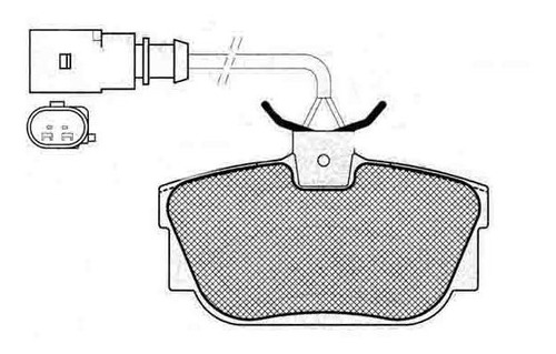 Pastilla De Freno Volkswagen --transporter 2.8 Vr6 Trasera
