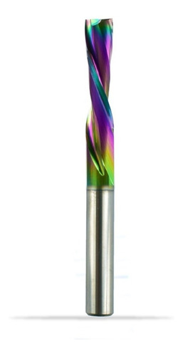 Fresa Router Cnc 2f Down Cut, 1/4x22 Mm. Con Recubrimiento