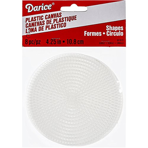 Darice Plastic Canvas Circle, 41/4 Inches, Pack Of 8