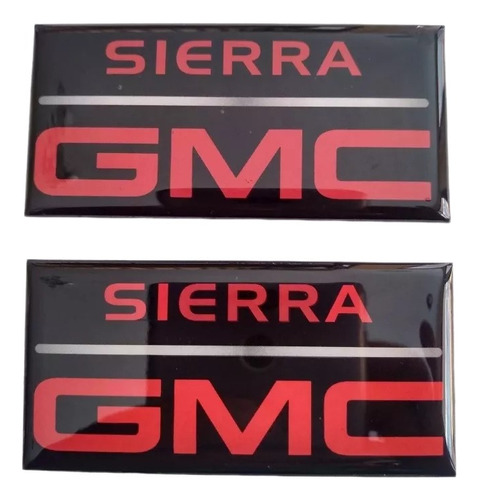 Par Emblemas Laterales Gmc Sierra