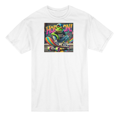 Playera De Mujer Blanca Con Estampados De Copa Ice