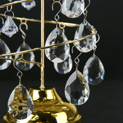 Decoración Navideña De Cristal Transparente En Forma De Lágr