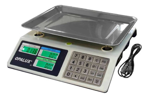 Balanza Digital Recargable Peso Soportado40kg Op-982s Opalux