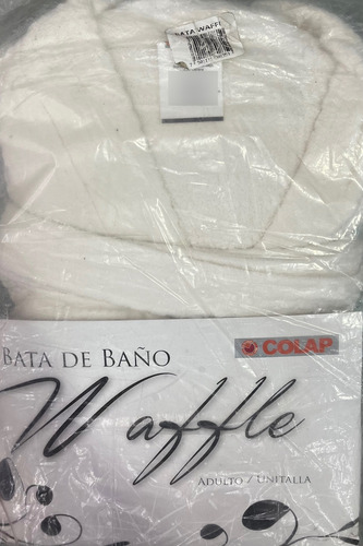 Bata De Baño Waffle 100% Algodon Unitalla
