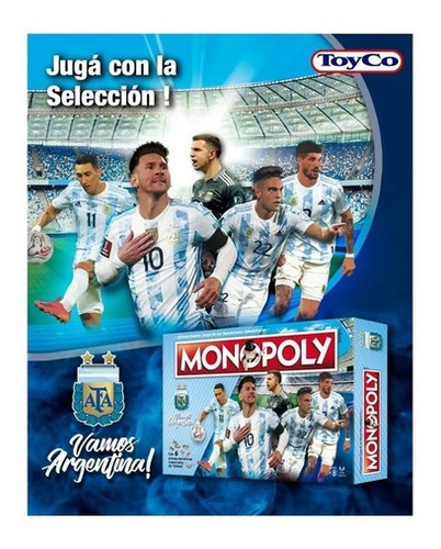 Monopoly Juego De Mesa Selección Argentina Afa Futbol