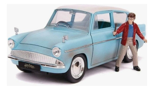 Auto Colección Ford Anglia 1959 Mas Figura Harry Potter 1:24