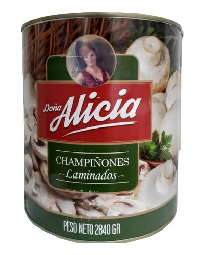 Champiñones Laminados Doña Alicia 3.2kg.