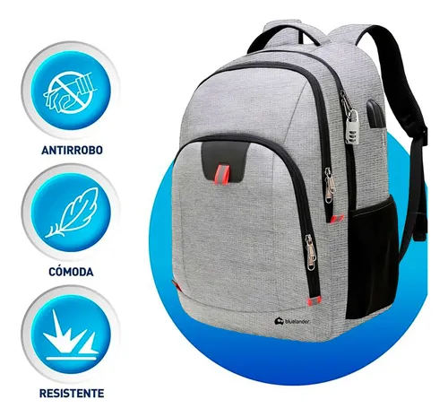 JM Mochila para portátil Mochila antirrobo para hombre Mochila