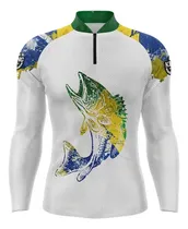 Comprar Remeras De Pesca Diseño Brasil Proteccion Solar Uv50