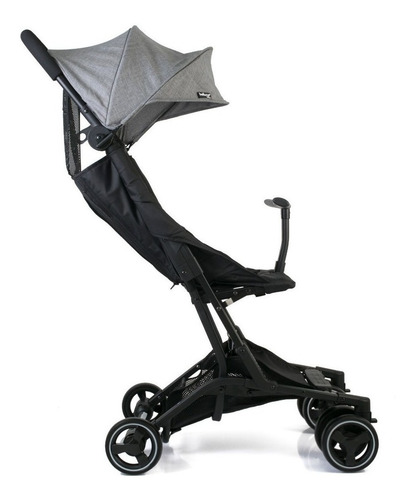 Imagen 3 de 4 de Cochecito Paragüitas Belluno Baby Rimini Gris Con Chasis Color Negro
