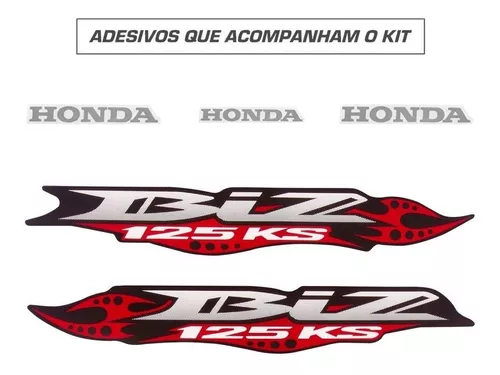 Kit Adesivos Emblemas Biz 100 Repsol Preta 148567