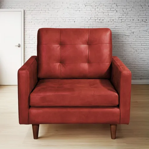 Sofa Napoles 1 Cuerpo Cuero Kentucky - Latam Home