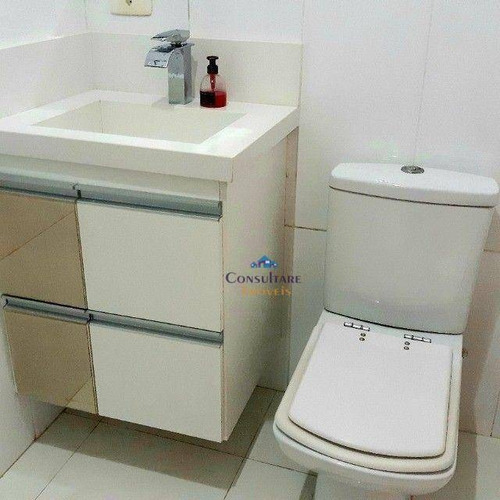 Imagem 9 de 20 de Apartamento Com 2 Dormitórios À Venda, 75 M² Por R$ 392.000,00 - Aparecida - Santos/sp - Ap6818