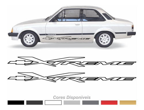 Adesivos Faixas Lateral Compatível Chevrolet Chevette Ch004