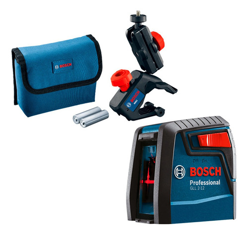 Nivel A Laser Bosch 2 Linhas Vermelha 12 Metros Gcl 2-12