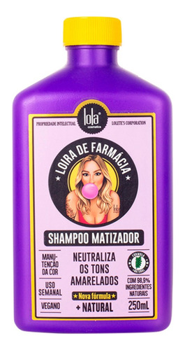 Lola Cosmetics Loira De Farmácia Shampoo Matizador 250ml