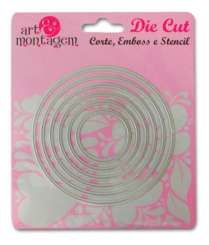 Kit Com 6 Facas De Corte E Emboss Circulos