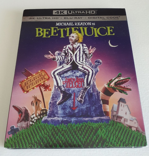 Beetlejuice 4k Ultra Hd + Blu-ray Nuevo Original