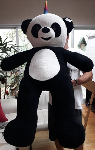 Urso Panda Unicórnio Grande Pelúcia 1,20 Mt 120 Cm Vai Cheio