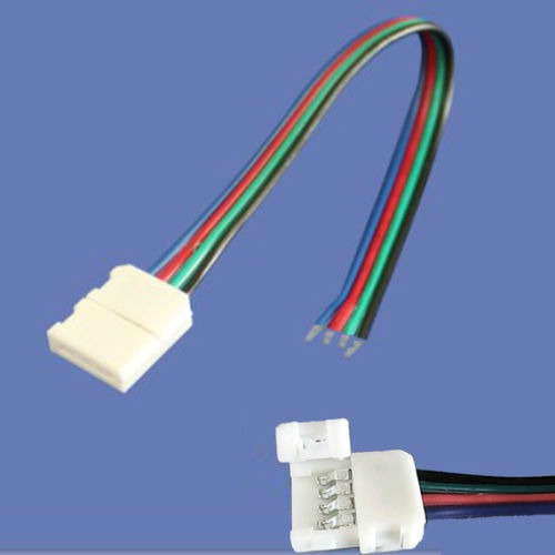 10 Pcs 10mm 4 Cables Conector Con Cable Para Smd Led Luz De 