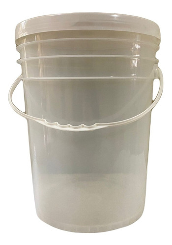 Baldes Plastico 20 Litros Transparente C/tapa Para Liquidos