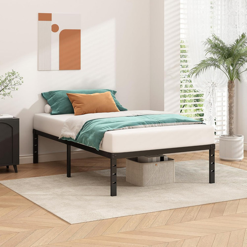 Sonheo® Bases Individuales Bases Para Cama De Fierro Bases Box Armable 189*95*45cm Muebles Baratos, Robusto, Silencioso,amplio Espacio 18'' Altura Twin Entrega Free En Todo El Territorio