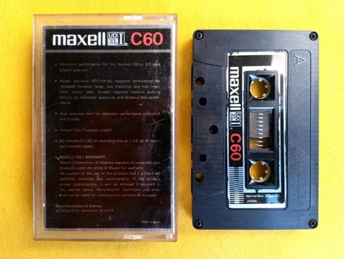 Fita K7 Vintage Colecionador Maxell Ud Xl I C60 Bazar Mks