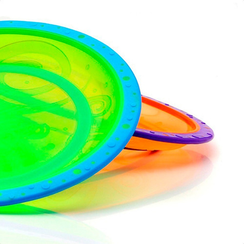 Imagen 5 de 7 de Platos Antideslizantes De Colores Para Bebé -baby Innovation Color Multicuolor