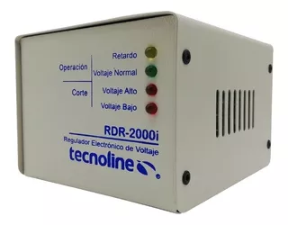 Regulador de voltaje Temisa RDR-2000i 2000VA entrada de 127V CA y salida de 100V - 130V CA blanco