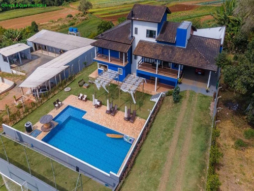 Imagem 5 de 30 de Linda Casa De Campo, Grande Parte Térrea, Avarandada Com Linda Vista E Ótimo Acabamento. - Ca01013 - 71031827