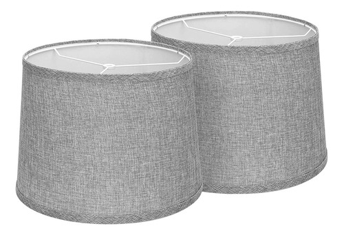 Pantallas De Lino Natural De Lamp Shades, 12.6 X 11.6 X 9.8