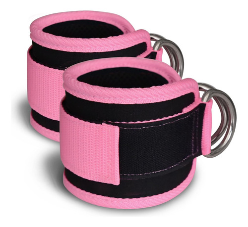 Tobillera Fitness Gym, Reforzada Doble Anilla En D, Correas
