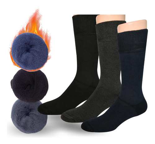 Calcetines Térmicos De Algodón Grueso Para Hombre Y Mujer