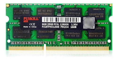 Memoria Ram Puskill Sodimm Ddr3l 4gb 1600mhz Pc3l 12800s 