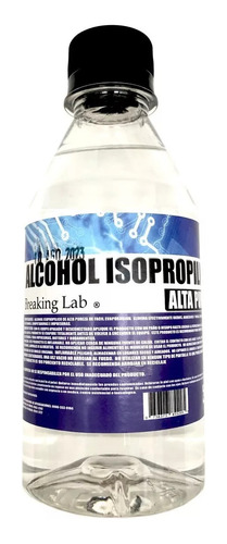 Alcohol Isopropilico Breaking Lab Alta Pureza 250ml