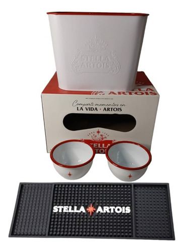 Frapera Stella Artois + Bar Mat + 2 Cazuela Bowl Copetinero