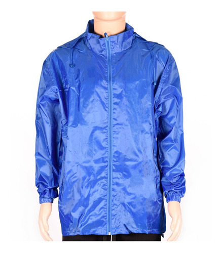 Campera Impermeable Lluvia Azul Francia - Mundo Trabajo