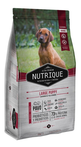 Imagen 2 de 2 de Alimento Nutrique Large Puppy para perro cachorro de raza grande sabor cerdo y pollo en bolsa de 15 kg