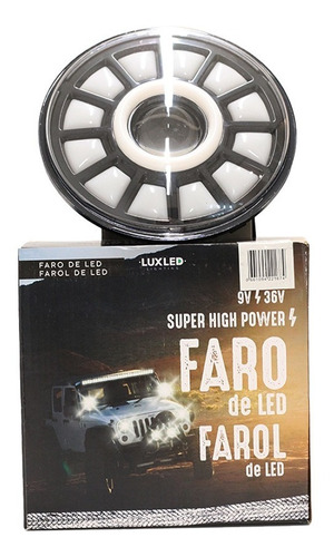 Faro Led Optica 7 PuLG Willy F100 Jeep Wrangler 4 Funciones