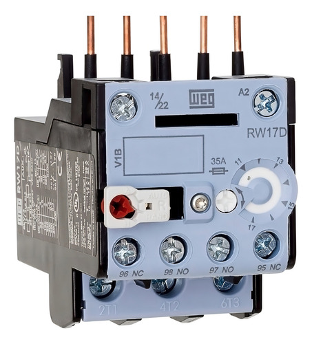 Rele De Sobrecarga Weg Rw17-2d3-d125 8-12,5 A - 12450910 110v/220v