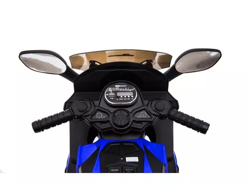 Mini Moto Elétrica Infantil Triciclo Criança Motorizado Azul