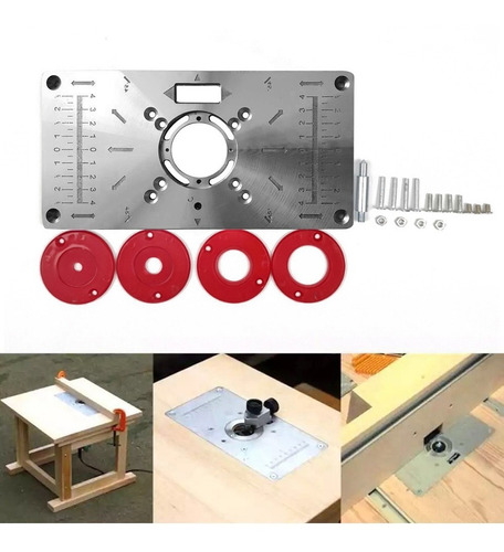 1 Placa De Inserción De Mesa Multifuncional Para Carpintería