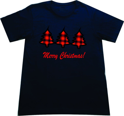 Camisetas Navideñas Arbolitos De Navidad Niños Y Adultos