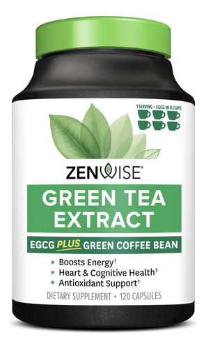 Zenwise - Extracto De Té Verde Con Egcg Y Vitamina C, Anti.