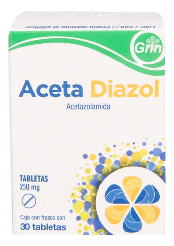 Acetadiazol Tableta 250 Mg, 30 Tabletas