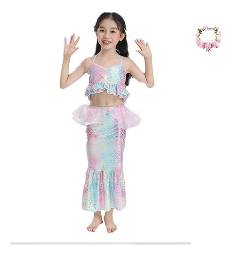 Disfraz De Princesa Swimkids, Traje De Baño De Sirena, Vesti