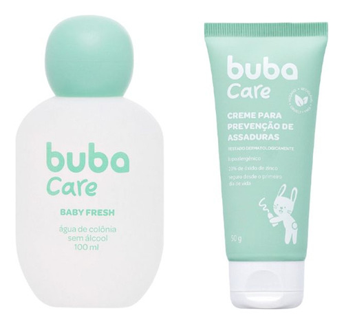 Kit Bebê Colônia Baby Fresh Creme De Assaduras 50g Buba Care