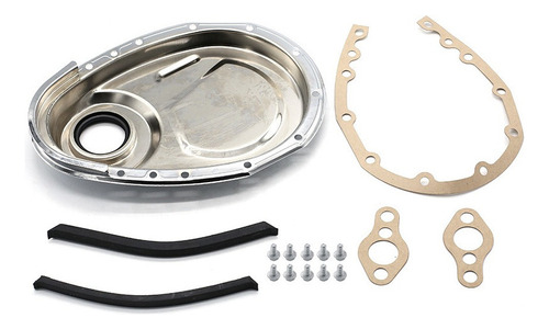 383 Kit De Cubierta De Cadena Cromada Para Sb Chevy 327 350